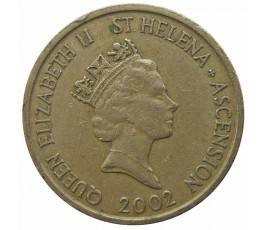Остров Святой Елены и Вознесения 2 фунта 2002 г.