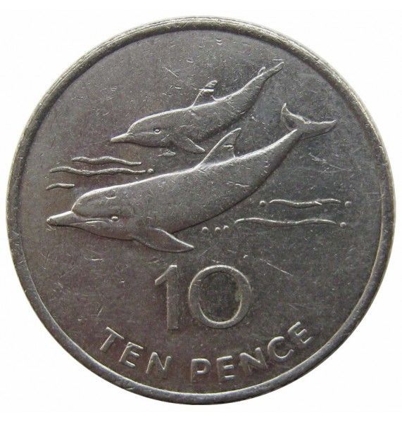 Остров Святой Елены и Вознесения 10 пенсов 2003 г.