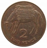 Остров Святой Елены и Вознесения 2 пенса 1991 г.