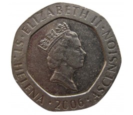 Остров Святой Елены и Вознесения 20 пенсов 2006 г. Остров Святой Елены и Вознесения 20 пенсов 2006 г.