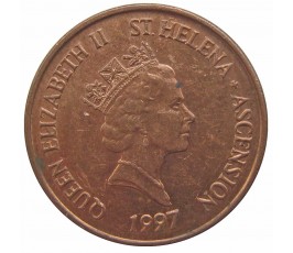 Остров Святой Елены и Вознесения 1 пенни 1997 г.