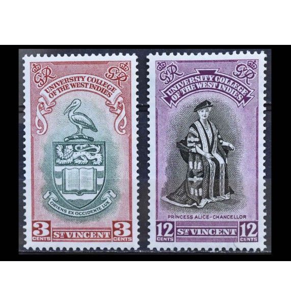 Сент-Винсент 1951 г. "Университетский колледж Вест-Индии" Сент-Винсент 1951 г. "Университетский колледж Вест-Индии"