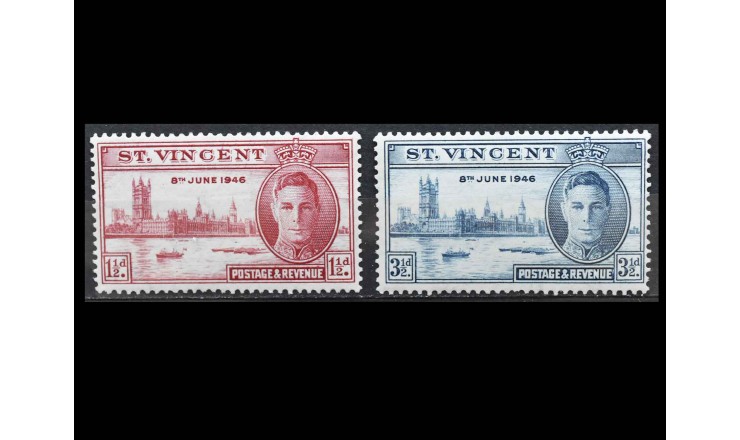 Сент-Винсент 1946 г. "Окончание Второй мировой войны"