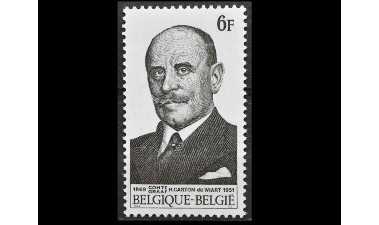 Бельгия 1969 г. "Анри Виктор Мари Жислен, граф Картон де Виар"