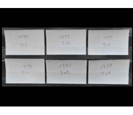 Ангилья 1977 г. "Детские рисунки" (надпечатки)