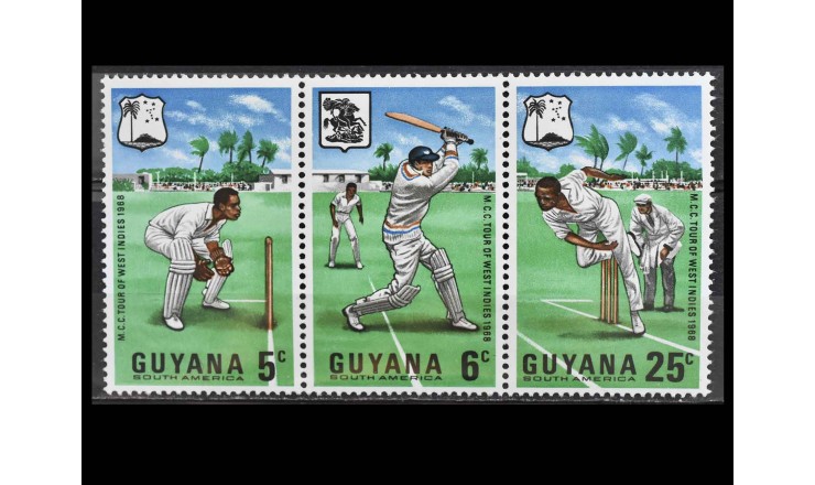 Гайана 1968 г. "Турне по крикету в Вест-Индию"