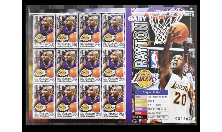 Сент-Винсент и Гренадины 2004 г. "Игроки NBA - Гэри Пейтон"