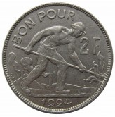 Люксембург 2 франка 1944 г.