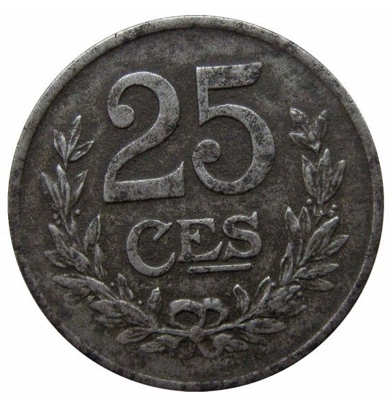 Люксембург 25 сантимов 1919 г.