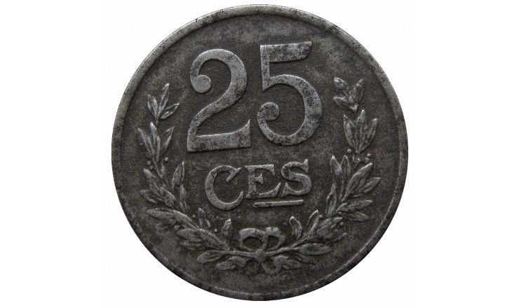 Люксембург 25 сантимов 1919 г.