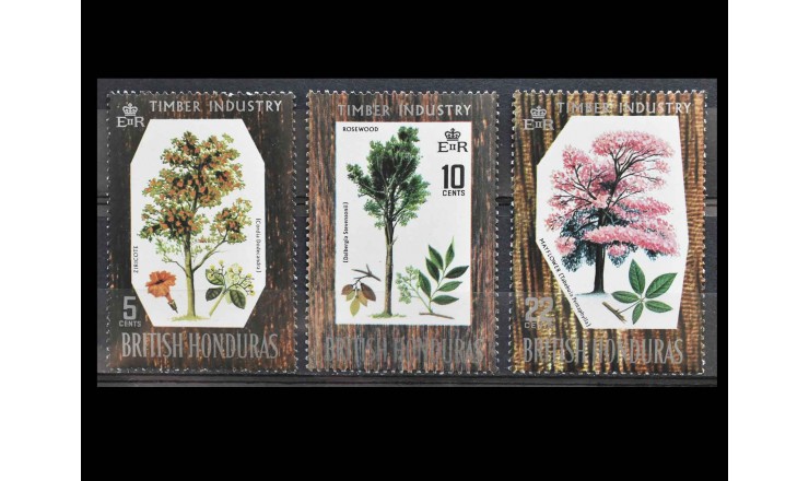 Британский Гондурас 1969 г. "Деревья"