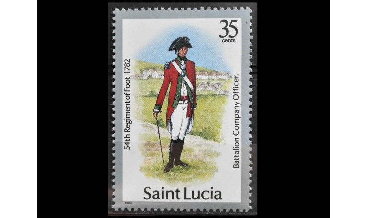 Сент-Люсия 1985 г. "Военная форма"