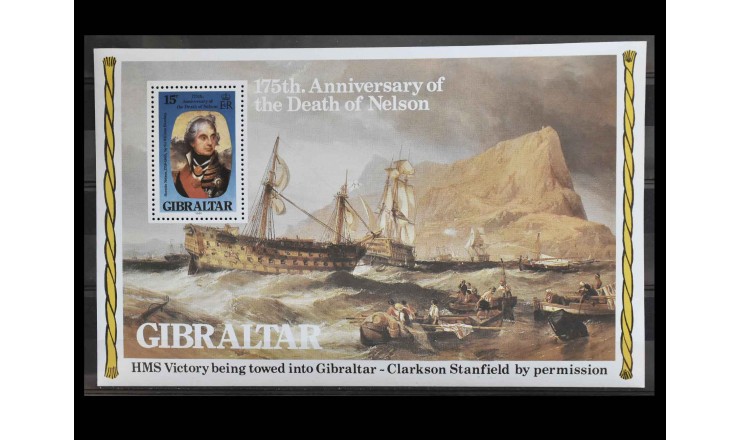 Гибралтар 1980 г. "175 лет со дня смерти Горацио Нельсона"