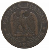 Франция 5 сантимов 1856 г. MA