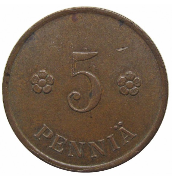Финляндия 5 пенни 1930 г.