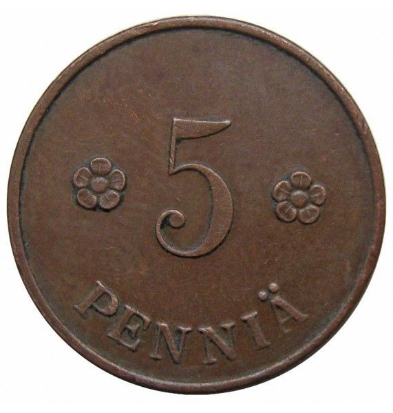Финляндия 5 пенни 1921 г.