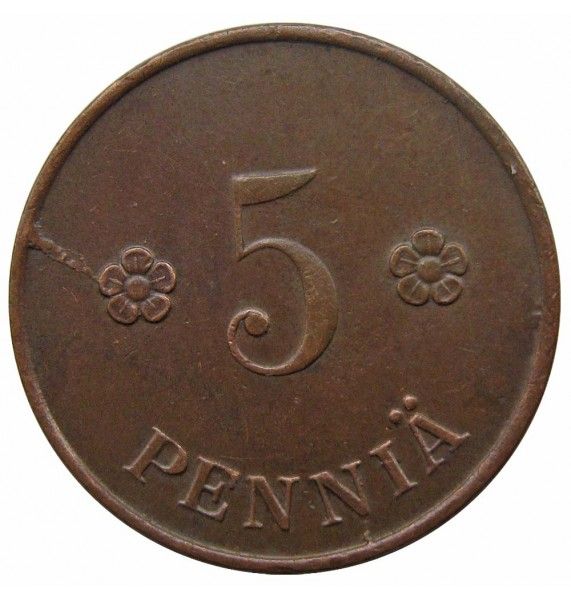 Финляндия 5 пенни 1919 г.