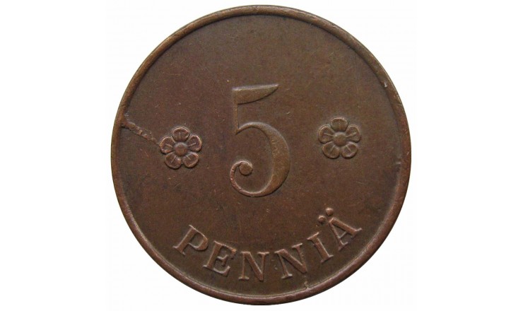 Финляндия 5 пенни 1919 г.
