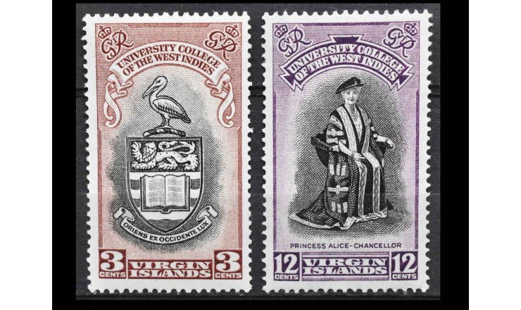 Британские Виргинские острова 1951 г. "Университетский колледж Вест-Индии" Британские Виргинские острова 1951 г. "Университетский колледж Вест-Индии"