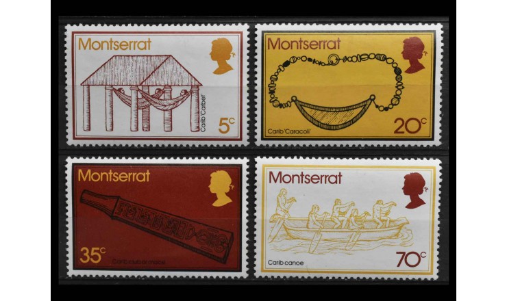 Монтсеррат 1975 г. "Ранняя карибская культура"