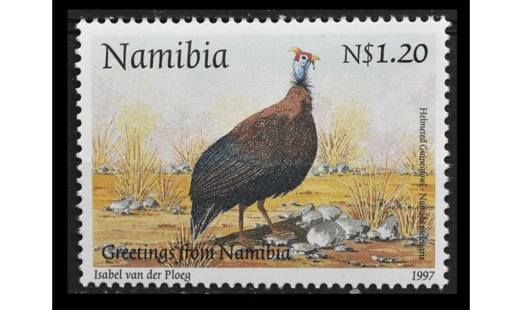 Намибия 1997 г. "Обыкновенная цесарка"