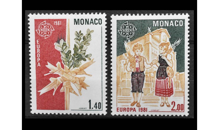 Монако 1981 г. "Европа: Фольклор"