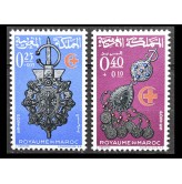 Марокко 1966 г. "Марокканский Красный Полумесяц: Ювелирные изделия"