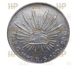 Мексика 8 реалов 1892 г. Go RS