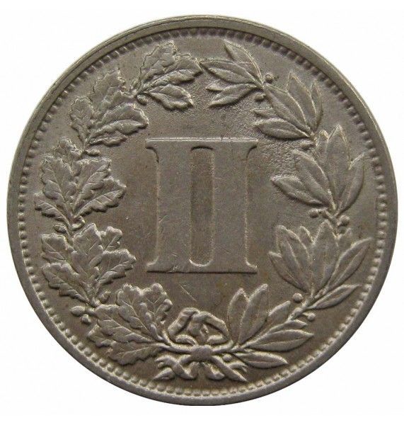 Мексика 2 сентаво 1883 г.