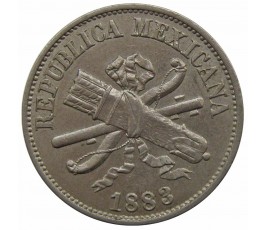 Мексика 2 сентаво 1883 г.