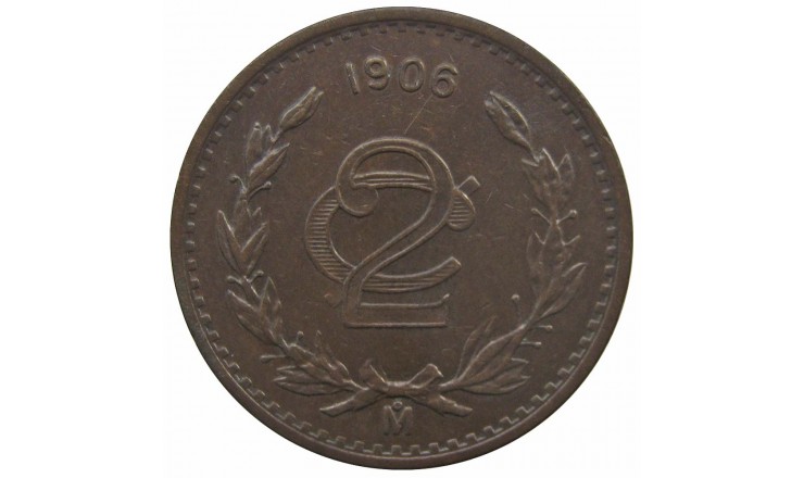 Мексика 2 сентаво 1906 г. Мексика 2 сентаво 1906 г.