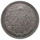 Мексика 20 сентаво 1905 г.