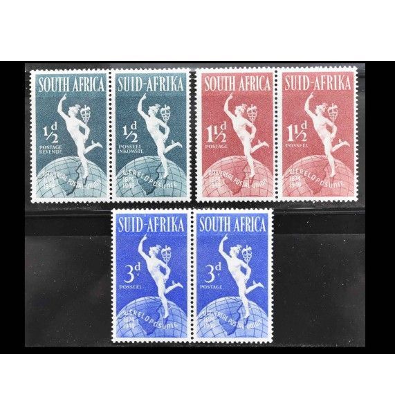 ЮАР 1949 г. " 75 лет Всемирному почтовому союзу"