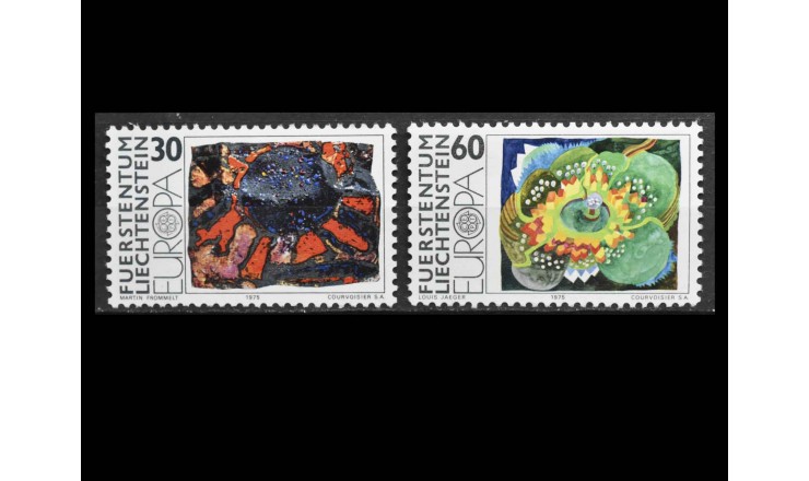 Лихтенштейн 1975 г. "Европа: Современное искусство"