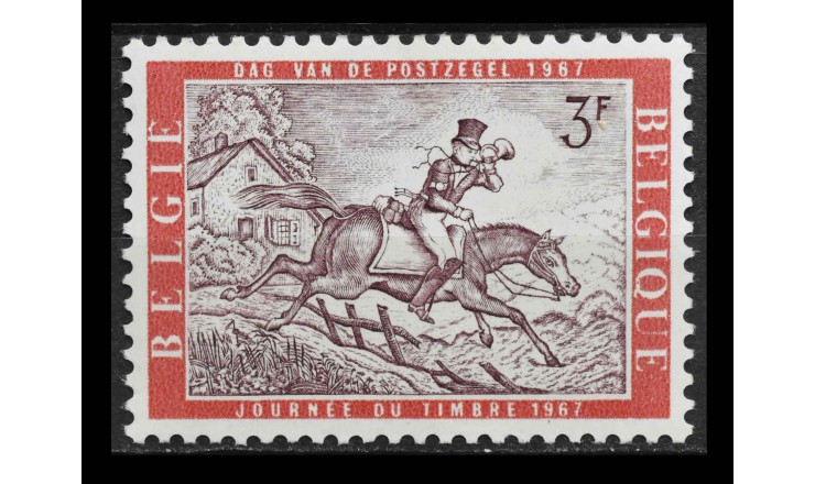 Бельгия 1967 г. "Почтальон верхом на лошади"