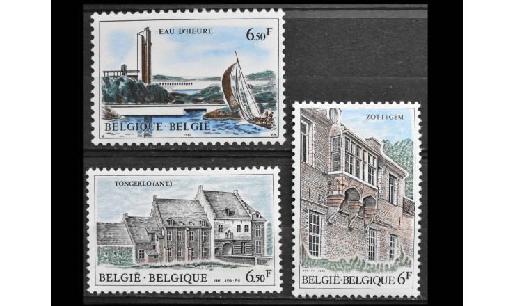 Бельгия 1981 г. "Архитектура"