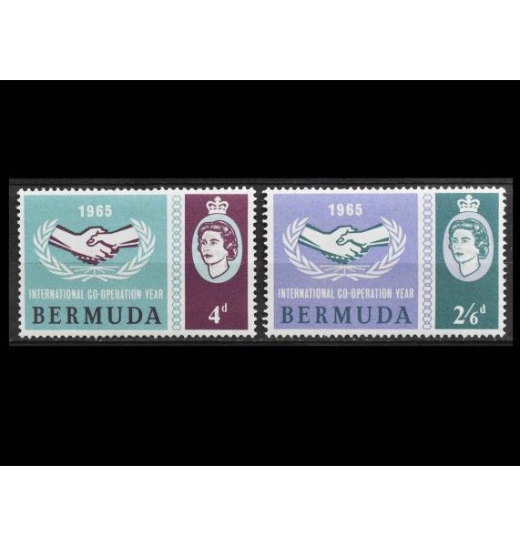Бермудские Острова 1965 г. "Год международного сотрудничества"