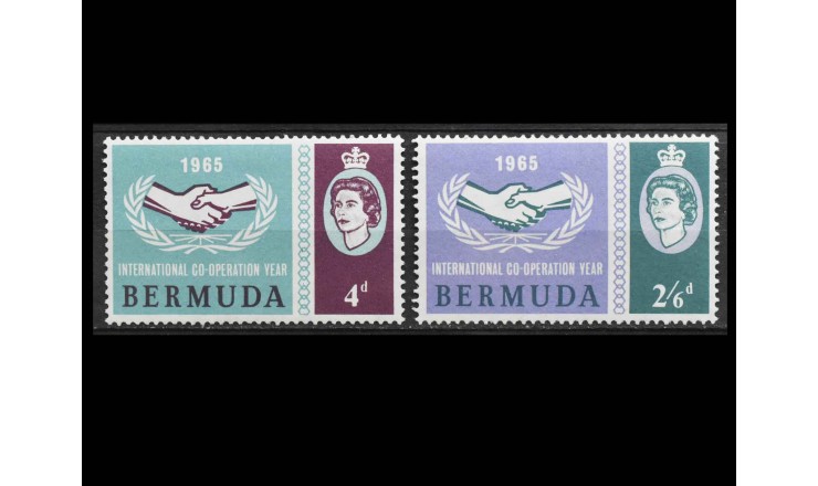Бермудские Острова 1965 г. "Год международного сотрудничества" Бермудские Острова 1965 г. "Год международного сотрудничества"