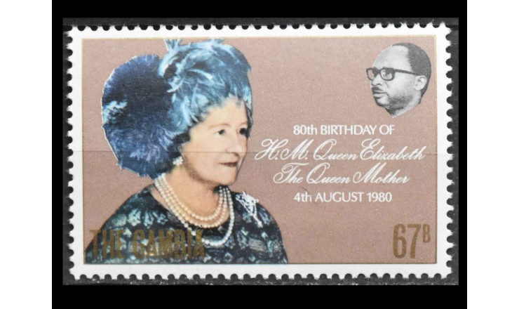Гамбия 1980 г. "80-летие королевы Елизаветы, королевы-матери" Гамбия 1980 г. "80-летие королевы Елизаветы, королевы-матери"