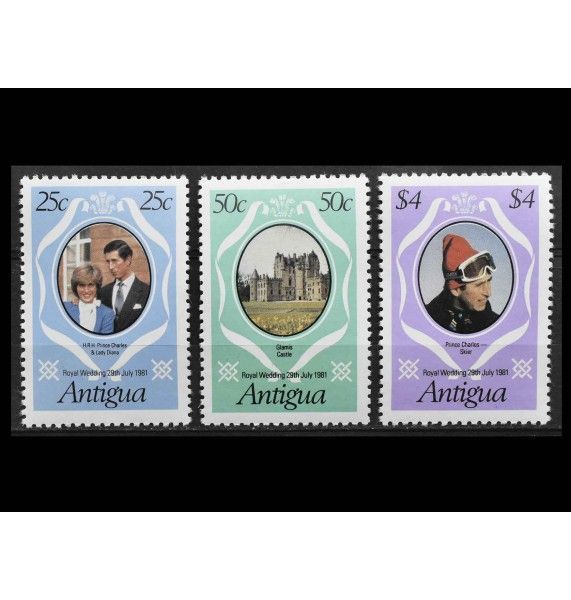 Антигуа 1981 г. "Свадьба принца Чарльза и леди Дианы Спенсер"