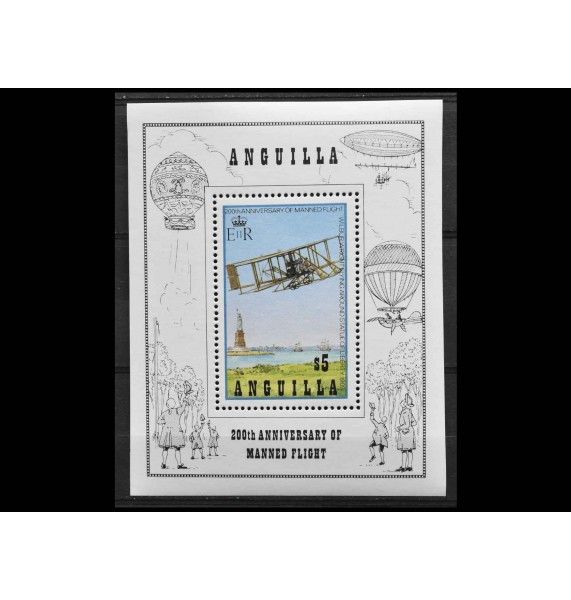 Ангилья 1983 г. "200-летие пилотируемых полетов"