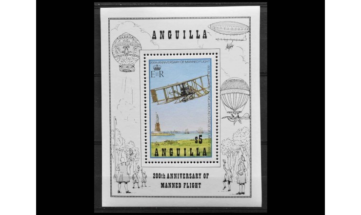Ангилья 1983 г. "200-летие пилотируемых полетов"