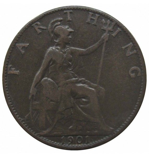 Великобритания 1 фартинг 1901 г.