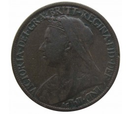 Великобритания 1 фартинг 1901 г. Великобритания 1 фартинг 1901 г.