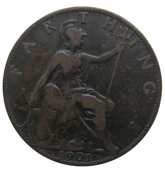Великобритания 1 фартинг 1901 г.