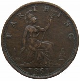 Великобритания 1 фартинг 1861 г.