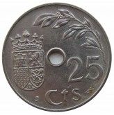 Испания 25 сентимо 1937 г.
