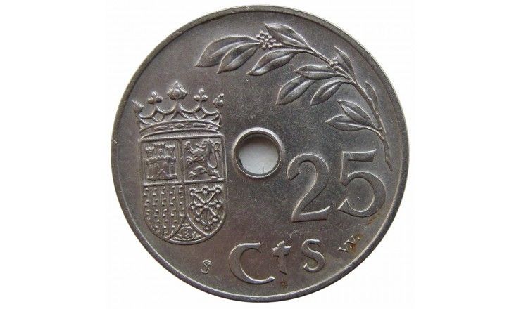 Испания 25 сентимо 1937 г.