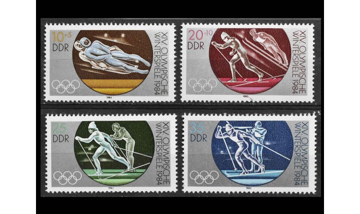 ГДР 1983 г. "Зимние Олимпийские игры, Сараево"