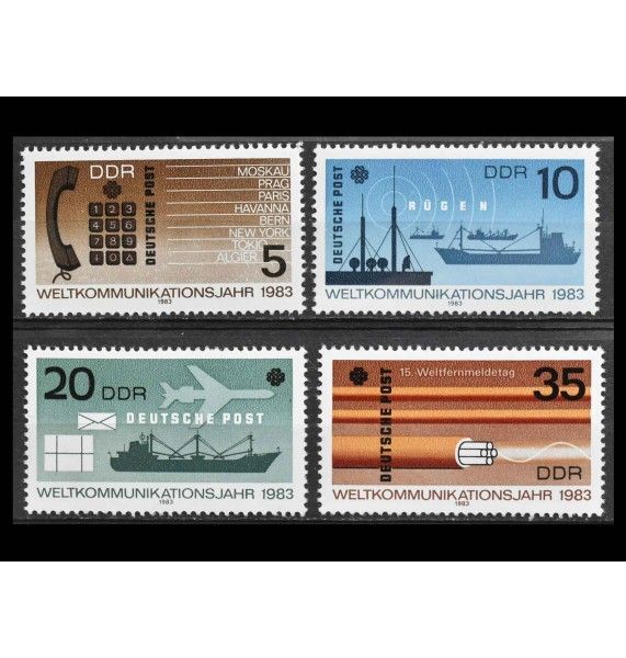 ГДР 1983 г. "Всемирный год коммуникаций" ГДР 1983 г. "Всемирный год коммуникаций"